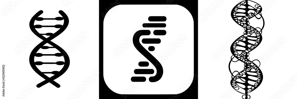 Poster visual representations of dna strands highlighting their structure and significance in genetics and 