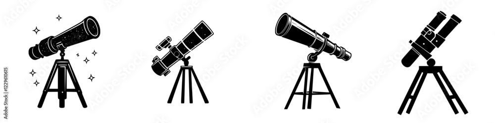 Poster different types of telescopes on display for astronomy enthusiasts to explore stargazing options and