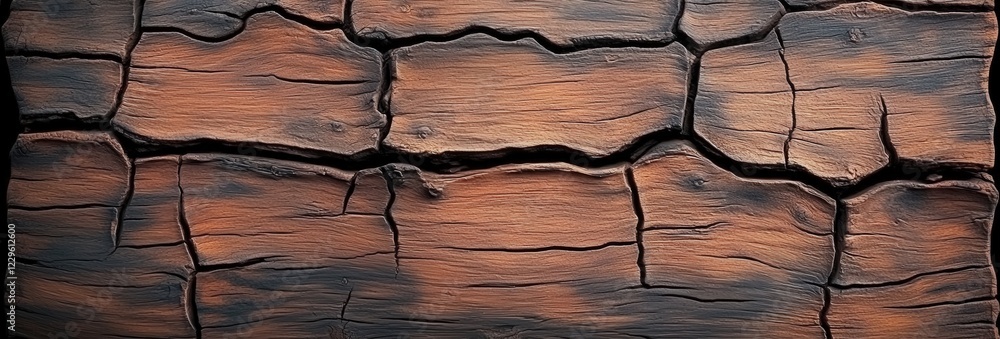 Poster close up image of wood with a unique swirl pattern
