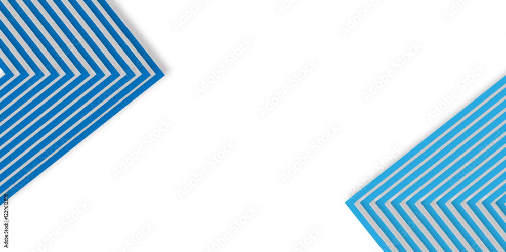 Aufkleber abstract colorful arrow line minimal geometric elegant white background with shiny lines, architectu