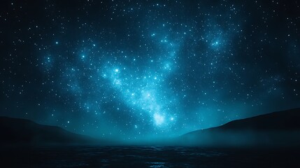 A stunning desert landscape under a vivid night sky, where galaxies and constellations seem close enough to touch.