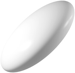 3D Whte geometric abstract shape