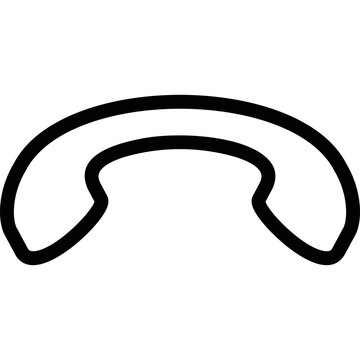 recommend clip art: Phone Receiver Icon, Outline, Isolated