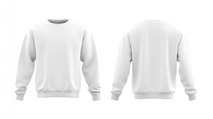 White Crewneck Sweatshirt Mockup