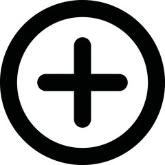 Obraz premium Simple vector icon add button