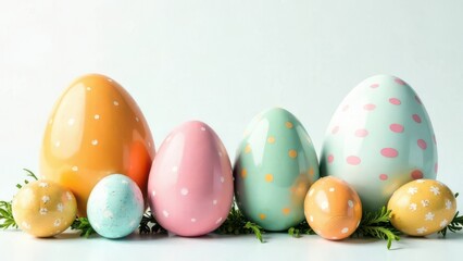 Fototapeta premium Easter Colorful Egg Set