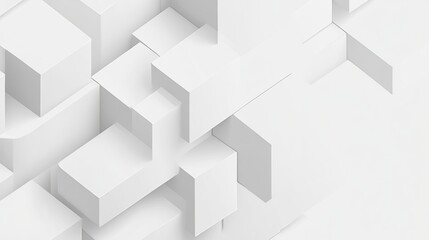 Obraz premium Abstract White Geometric Pattern