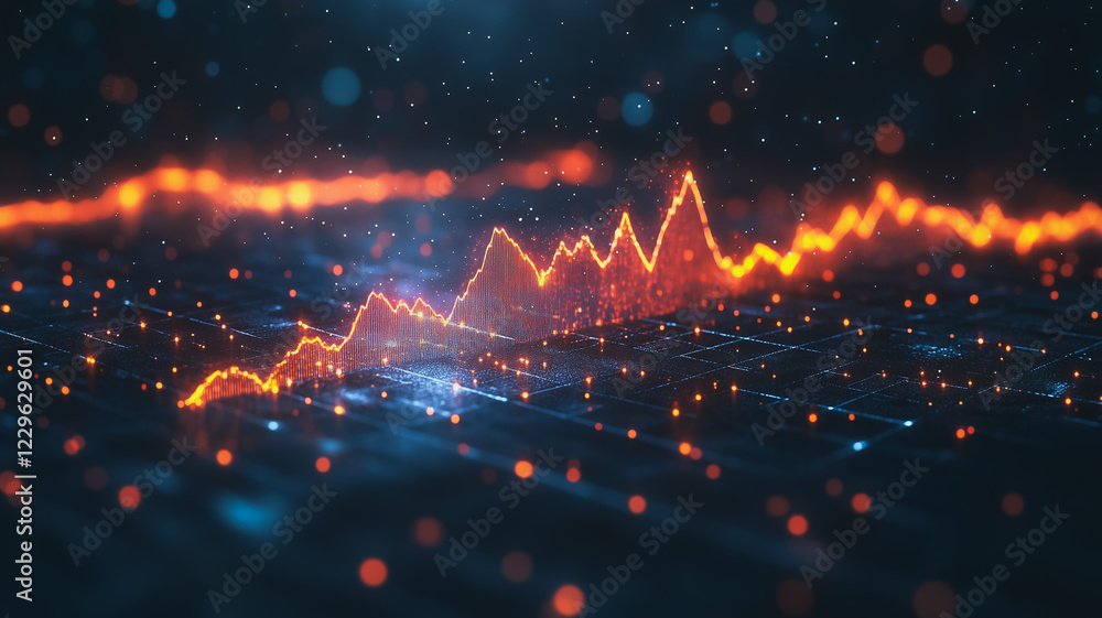 Poster abstract stock market data visualization: a dynamic visualization of stock market data.
