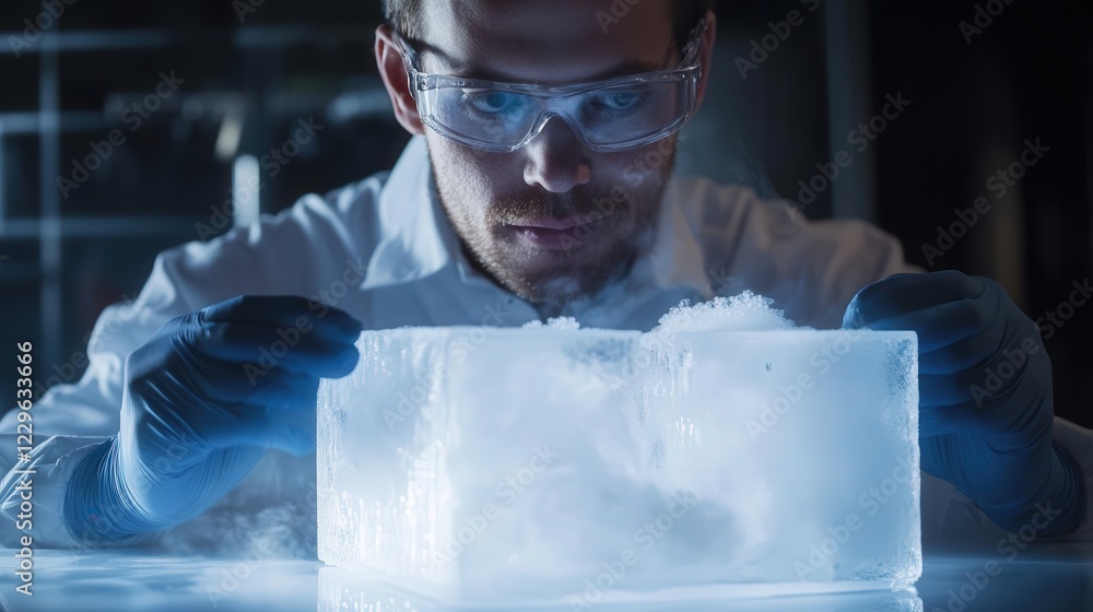 Poster happens to particle motion and spacing when dry ice undergoes sublimation