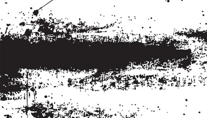 Black brush strokes on white background. Abstract Monochrome Grunge Background. Brush stroke paint texture background. 
