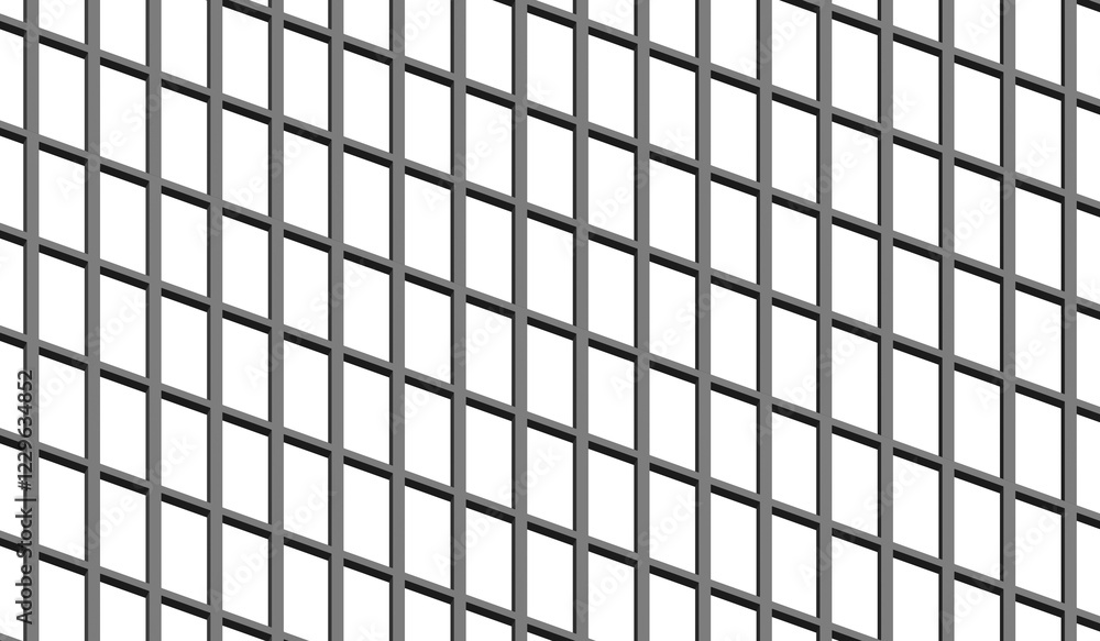 Wall mural grid pattern background. grid graph pattern on transparent background.