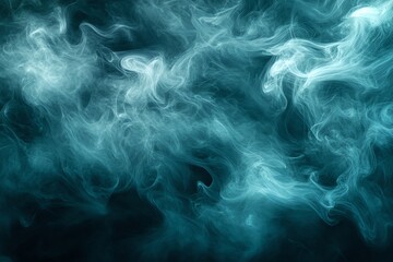 Obraz premium Teal Smoke Abstract Background Texture Image