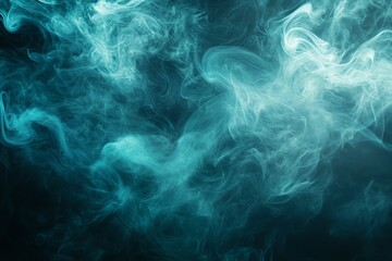 Obraz premium Abstract Teal Smoke Background Image Download