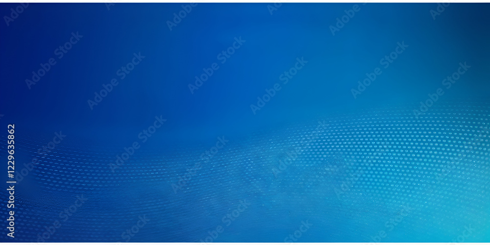 Wall mural a vibrant blue abstract background features a subtle halftone pattern forming a gentle wave at the b