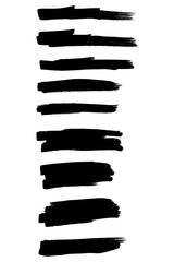 Vintage Marker Strokes. Retro-style black ink streaks with an authentic hand-drawn effect.