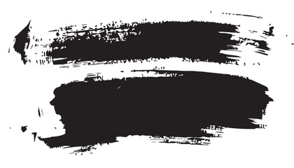 Fototapeta premium Black brush strokes on white background. Abstract Monochrome Grunge Background. Brush stroke paint texture background. 