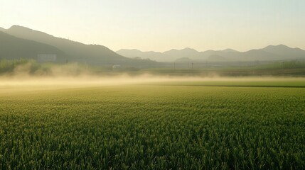 Fototapeta premium relationship between farming practices and the release of PM 2.5 dust