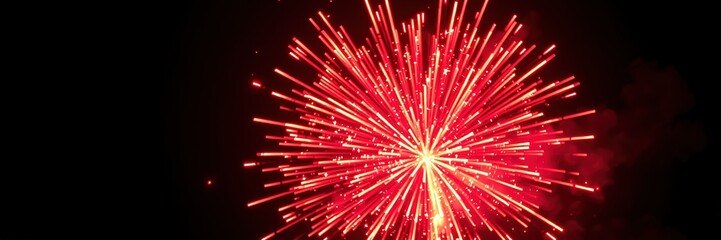 Exploding Firecracker Burst - Red Explosion