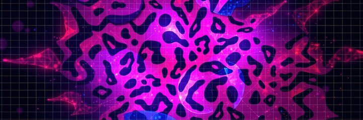 Geometric Animal Print Design on a Modern Grid