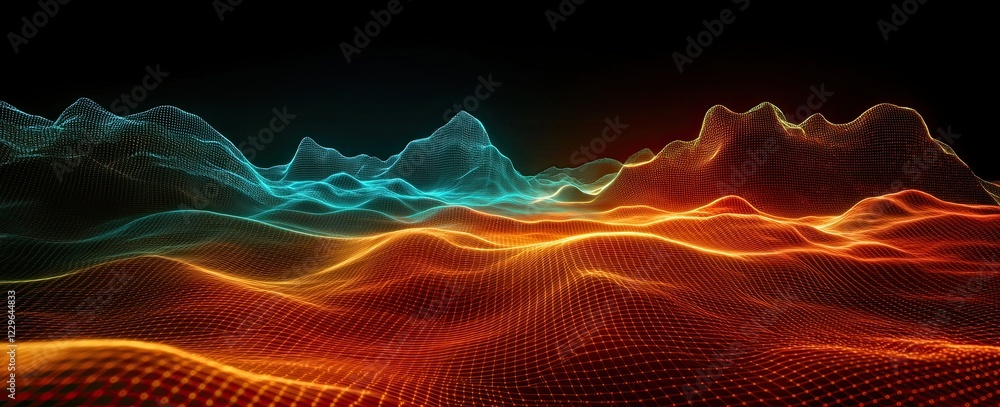 Poster using advanced data visualization approaches to efficiently study market volatility and risk factors
