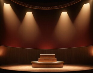 3d background podium