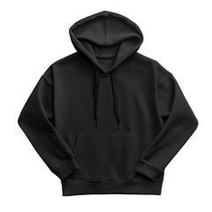 Black hoodie Isolated on transparent background