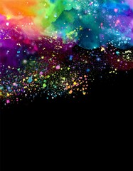 Mysterious and beautiful abstract illustration