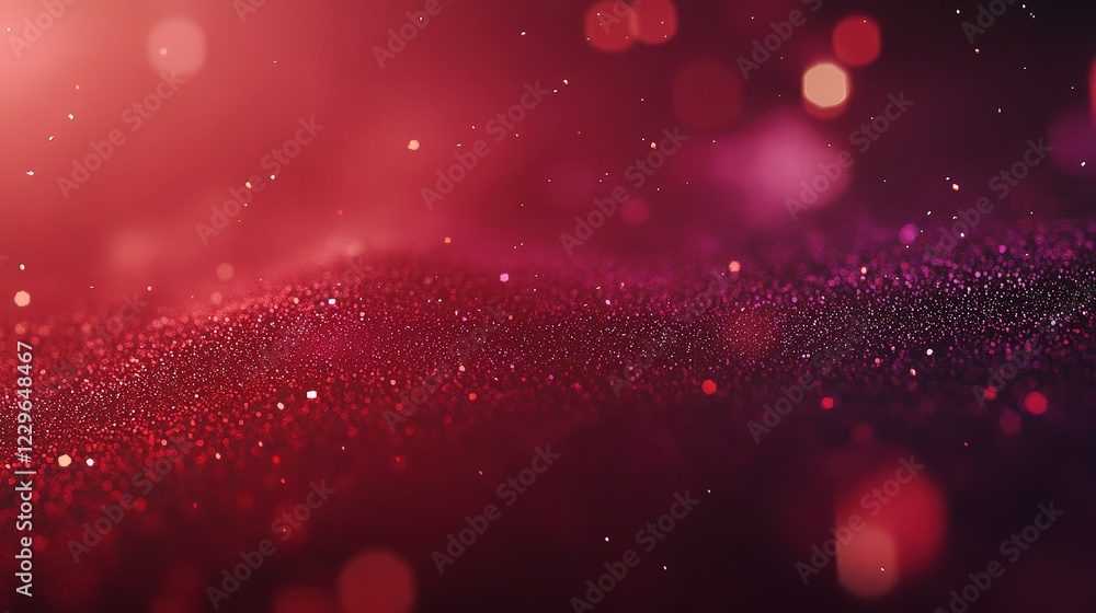 Poster vibrant abstract background with red and purple bokeh lights creating a dreamy atmosphere. perfect f
