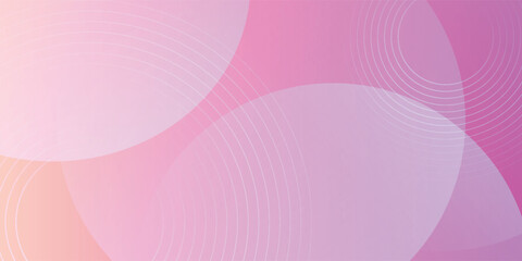 Minimalist banner background, pastel colorful, pink and yellow gradations. Circle effect style geometric, abstract background. modern backgrouns eps 10