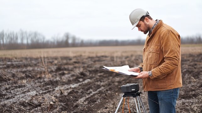Environmental Consultant Presenting Sustainability Report