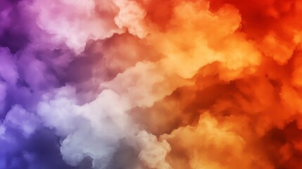 Vibrant Sunset Cloudscape Abstract Background Orange Purple Hues Dreamy Sky Texture