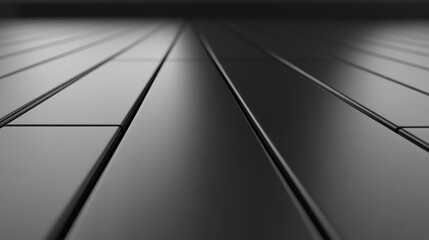 Abstract Black and White Geometric Texture Background with Reflective Lines