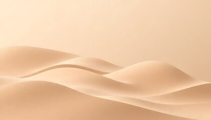 Abstract Beige Sand Dune Landscape Design