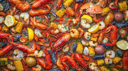 Spicy Seafood Boil Extravaganza: A Culinary Delight