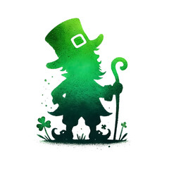 Obraz premium Leprechaun Silhouette