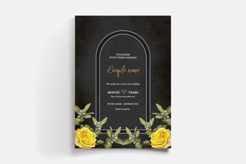 BRIDAL SHOWER FLORAL INVITATION TEMPLATE