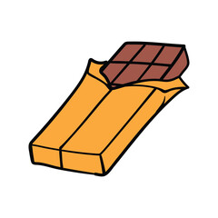 chocolate valentine doodle illustration hand drawn