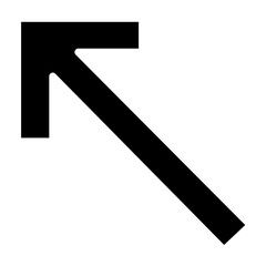 Vector Design Up Left Icon Style