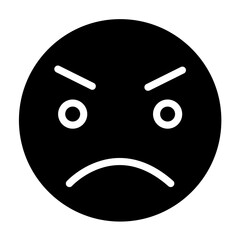 Vector Design Angry Icon Style
