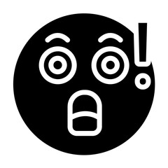 Vector Design Shocked Icon Style