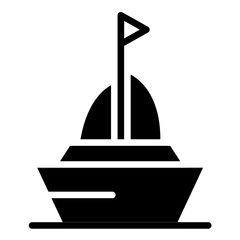 Vector Design Sailboat Icon Style