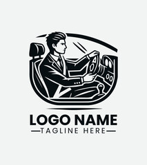 Professional Driver Logo Design, Expert Driver Logo, Reliable Driver Logo, Transportation Logo, Chauffeur Logo