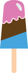 Illustration Of Colourful Popsicle Ice Cream