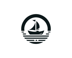 yacht silhouette vector