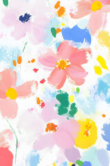Abstract background with flowers, floral wallpaper 