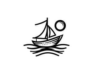 ship on the sea