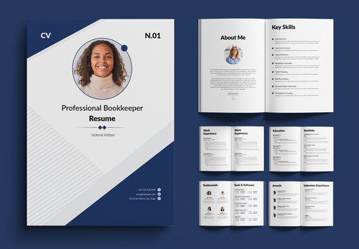 Professional Bookkeeping Resume Template