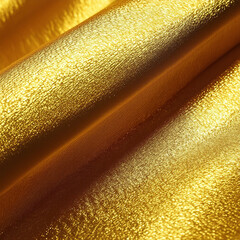 Golden silk, satin close up. Fabric texture