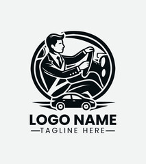 Professional Driver Logo Design, Expert Driver Logo, Reliable Driver Logo, Transportation Logo, Chauffeur Logo