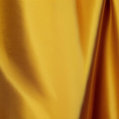 Golden silk, satin close up. Fabric texture